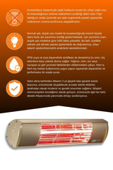 GOLDSUN AQUA 1500W CONTROLLESS WATER RESISTANT ELECTRIC HEATER - BEIGE