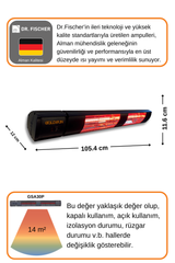 Goldsun Aqua Plus 3000 Watt GSA30P Kumandalı Suya Dayanıklı Elektrikli İnfrared Isıtıcı-Siyah