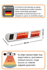 GOLDSUN SUPRA PLUS 4000W CONTROLLED WATER RESISTANT ELECTRIC HEATER – WHITE