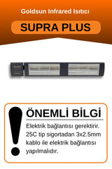 GOLDSUN SUPRA PLUS 4000W CONTROLLED WATER RESISTANT ELECTRIC HEATER – BLACK