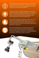 Goldsun Aqua 2000 Watt GSU20 Şemsiye Tip Kumandasız Suya Dayanıklı Elektrikli İnfrared Isıtıcı-Beyaz