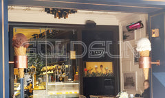 GOLDSUN VETRA 3000W CERAMIC CONTROLLESS GLASS ELECTRIC HEATER