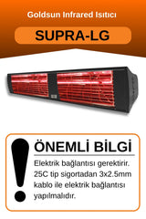 GOLDSUN SUPRA 4000W CONTROLLESS LOW LIGHT WATER RESISTANT ELECTRIC HEATER – BLACK
